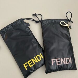 NEW FENDI glasses Puffer soft case bag